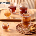 Doppelwandige Glastasse für Tee oder Kaffee